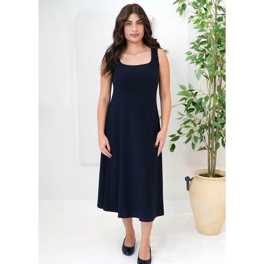 Sympli Square Neck Fit & Flare Dress - Size 10 - NWT